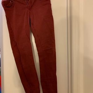 Dark red pants